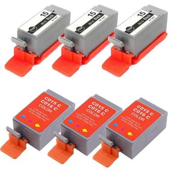 Compatible Multipack Canon Pixma iP90 Printer Ink Cartridges (6 Pack) -8190A002