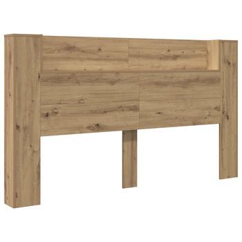 Cabecera Con Led Roble Artesanal 180 X 16,5 X 103,5 Cm
