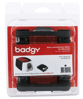 CINTA MONOCROMO NEGRA PARA 500 IMPRESIONES COMPATIBLE BADGY 200