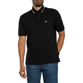 Armani Exchange Polo Polo con cuello ribeteado para hombre
