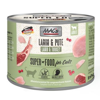 MAC's Cat 6 x 200 g - Cordero y pavo