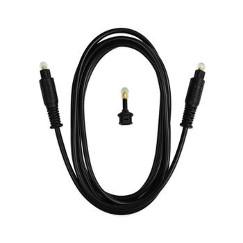 Cable de fibra óptica Toslink Ekon 1,8 m Negro