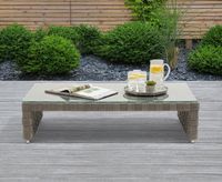 cardinal grey rattan wicker garden coffee table