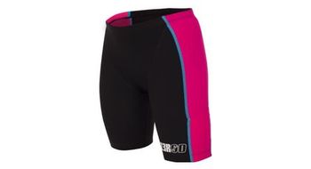 Z3r0d pantalon corto triatlon mujer racer negro rosa