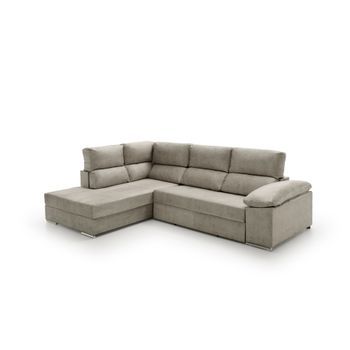 Sofa Cama Chaise Longue Fiorella Izquierda Gris