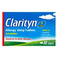 clarityn allergy 10mg tablets - 30 tablets