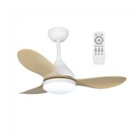 ventilador de techo led cavil mini blancomadera cct dim 24w