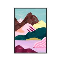 poster lilac lake marco negro - 30x40 cm