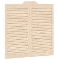 puertas batientes natural 100 x 50 cm madera de pino maciza vidaxl