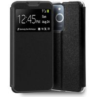 funda para movil cool flip cover libro sintetico negro proteccion 360 para realme note 70t