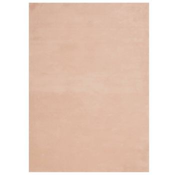 Alfombra De Pelo Corto Suave Lavable Huarte Rosado 240x340 Cm Vidaxl
