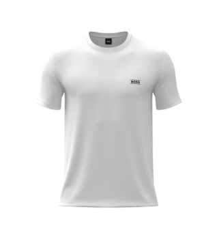 BOSS para hombre. 50565324 Camiseta RN 365 blanco (M), Casual, Algodón, Manga corta