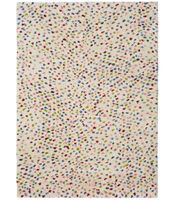 kasbah 8598 - alfombra de pelo con puntos de colores shaggy
