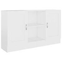 aparador de madera contrachapada blanco 120x305x70 cm