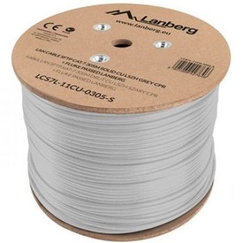 Lanberg Bobina de Cable LAN SFTP CAT.7 Fluke Passed 305m Gris