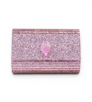 Kurt Geiger para mujer. 8764053979 Bolso Clutch Rosa (OSFA), Casual, Sintético
