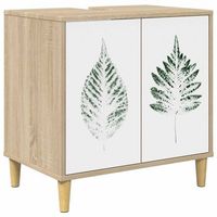 mueble de cuarto de bano hanau sonoma 60 x 40 x 60 cm vidaxl