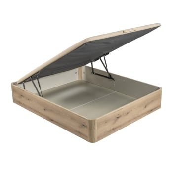 Canapé Abatible 3D Madera Tapa Única Roble 90X190 cm PIKOLIN