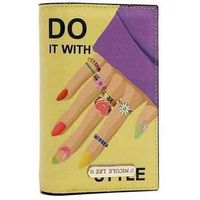 nicole lee cartera cartera plegable con cremallera central nail polish para mujer