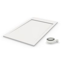 plato de ducha ambiente blanco - 70x190cm - resina con cargas minerales