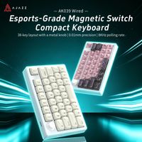 teclado mecanico para juegos ajazz ak039 con interruptor magnetico cableado 001mm tasa de respuesta de 8k diseno mini teclado para juegos rgb diy