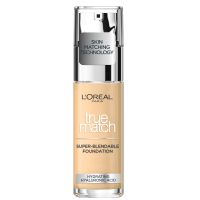 loreal paris true match liquid foundation with spf and hyaluronic acid 30ml various shades - ivory
