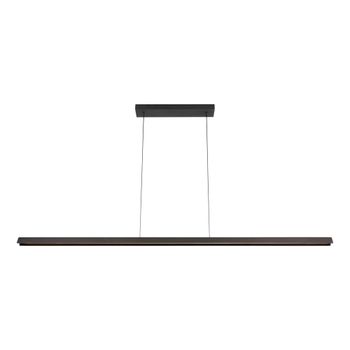 Lámpara colgante de madera con 1 led integrado, negro
