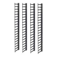 canaleta para cables apc ar7717a recta vertical negra 42u