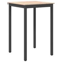 mesa de bar 70 x 70 x 105 cm madera de pino macizo natural vidaxl