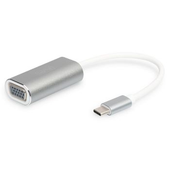 Digitus Adaptador Aluminio USB Type-C a VGA 20cm