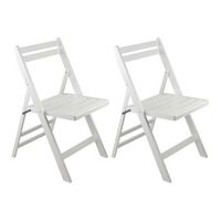 pack 2 sillas plegables de madera de bambu biano 46x44x78cm thinia home