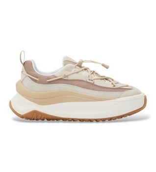 Moon Boot para mujer. 80D2490090 Zapatillas de Piel Moon247 Xlace beige (40), 3 a 5cm, Cordones, Casual