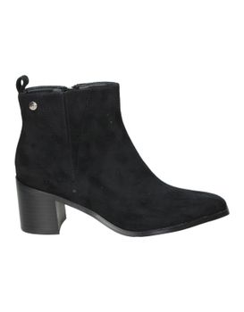Botines Con Tacón Isteria 575 En Negro Para Mujer 38