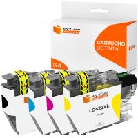 pccom essential brother lc422xl cartucho tinta compatible negrocianmagentaamarillo pack 4
