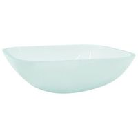 lavabo de bano moderno  lavabo de vidrio esmerilado 42x42x14 cm
