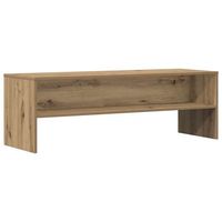 mueble de tv  mueble de salon  gabinete de tv madera de ingenieria roble artisian 120x40x40cm