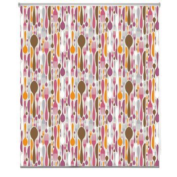 Estoralis - Estor Enrollable Translucido | Estampado Cocina | 150 X 180 Cm (ancho/alto) Tamaño Tela 147 X 175 Cm | C-840 Unico