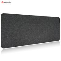 exco-alfombrilla de escritorio de fieltro alfombrilla grande extendida para teclado y raton base antideslizante protector suave para ordenador de escritorio para videojuegos hogar oficina y
