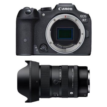 Cámara Mirrorless Canon EOS R7 32.5MP 4K 17-40mm WiFi Bluetooth