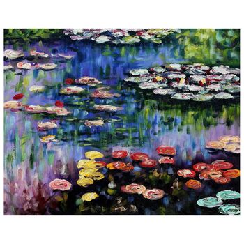 Cuadro lienzo - El Estanque Con Nenúfares - Claude Monet - cm. 80x100