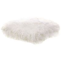 manta de acrilico blanco 200 x 220 cm poliester pelo largo dormitorio delice