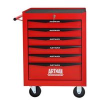 carro de herramientas - organizador de taller - acero - rojo y negro 60x33x775cm