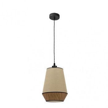 FABRILAMP Colgante de 1 luz modelo Campana marron