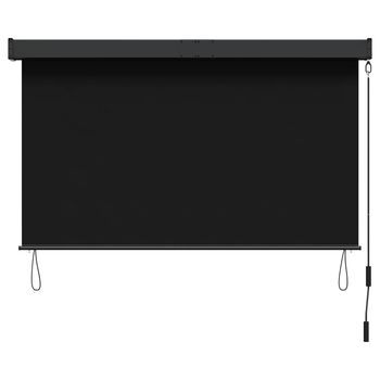 Persiana Enrollable  160 X 250 Cm  Tela Y Aluminio - Negro