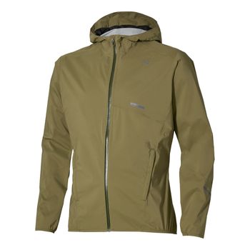Mizuno Trail Waterproof 20K  Chaqueta para correr Hombres - oliva