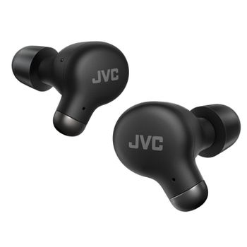 Auriculares JVC inalámbricos Bluetooth TWS con Cancelación de Ruido Micrófono y resistentes al agua negros