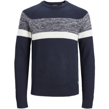 Jack & Jones Jersey 12236760 JJPANNEL KNIT CREW NECK AW23 JNR NAVY BLAZER BLOCKING para niño