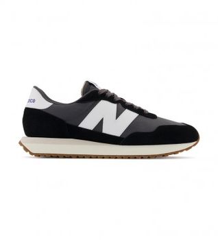 New Balance para hombre. MS237V1 Zapatillas de piel MS237GA negro (44), Plano, Cordones, Casual, Deportivo, Running, Multideporte