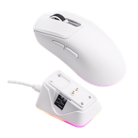 raton para juegos inalambrico epomaker nex lite tri-modo con sensor paw3311 base de carga rgb y 1k polling12k dpi para juegos y oficina