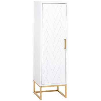 Armario de 3 cajones madera y metal 40.5x37x139,5